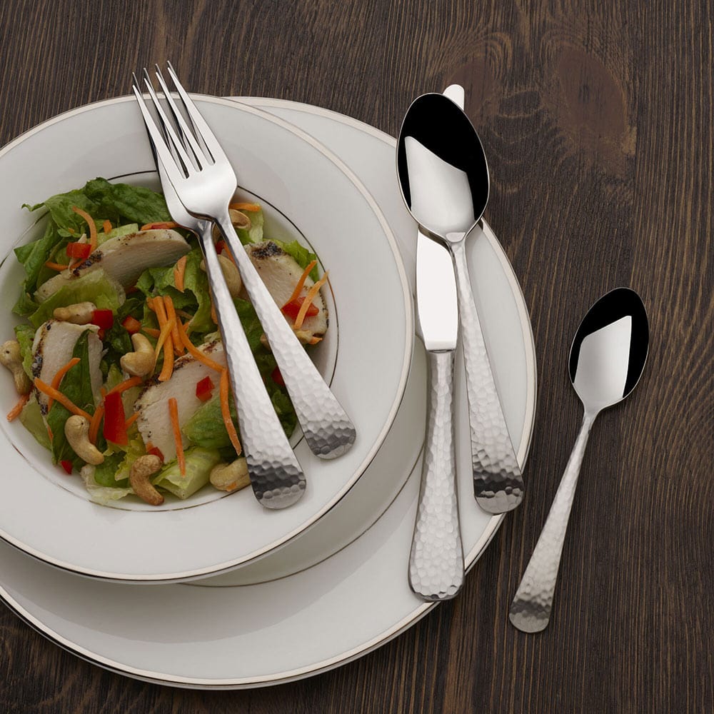 Hammered Opulent 75 Piece Flatware Set. Service for 12 - Image 2