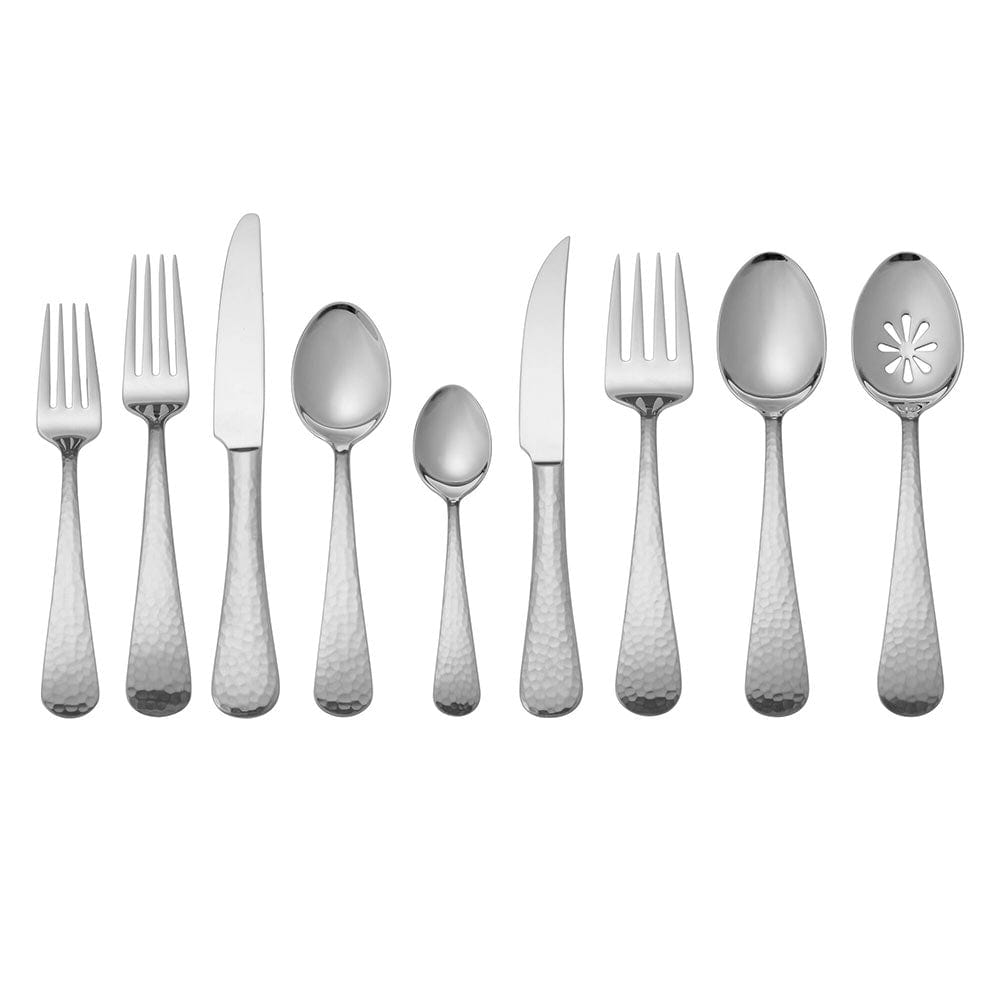 Hammered Opulent 75 Piece Flatware Set. Service for 12 - Image 7
