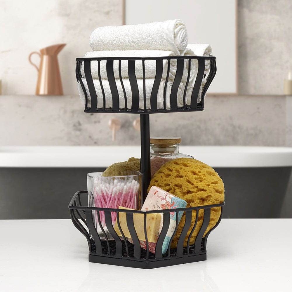 Hex 2 Tier Storage Basket - Image 2