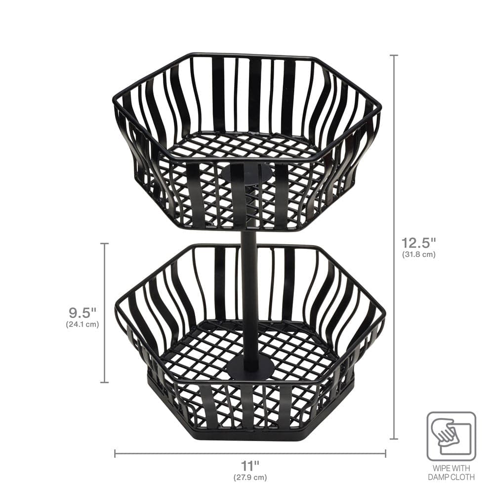 Hex 2 Tier Storage Basket - Image 3