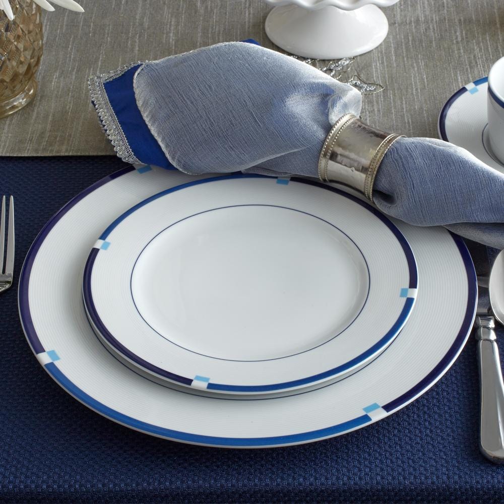 Jet Set Blue Set of 4 Salad Plates - Image 2