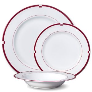 Jet Set Red Dinnerware Set