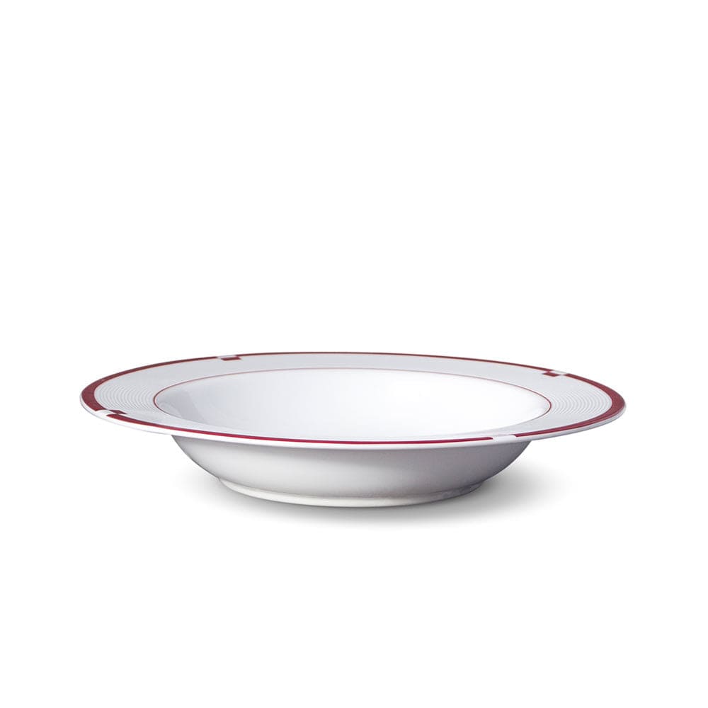 Jet Set Red Set of 4 Rim Soup Bowls - Image 3