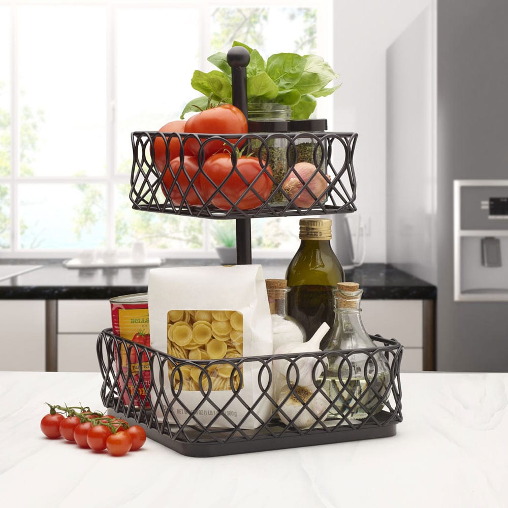 Juliette 2 Tier Storage Basket - Image 3