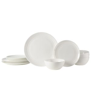 Kamryn Vegan Bone? 12 Piece Dinnerware Set. Service for 4