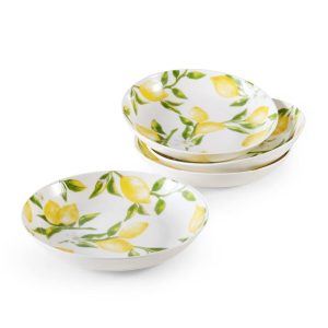 Lemons Set of 4 Pasta Bowls