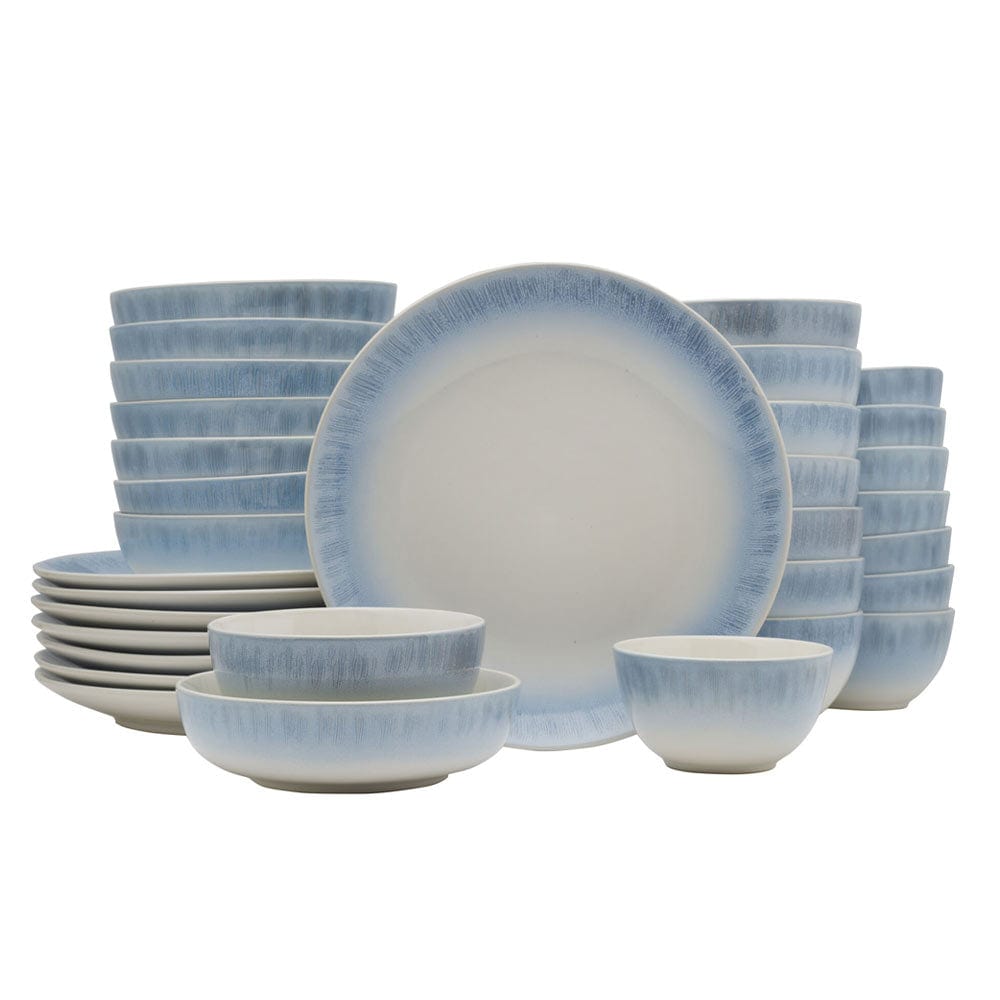 Logan Blue 32 Piece Dinnerware Set. Service for 8