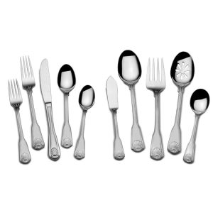 London Shell 45 Piece Flatware Set. Service for 8