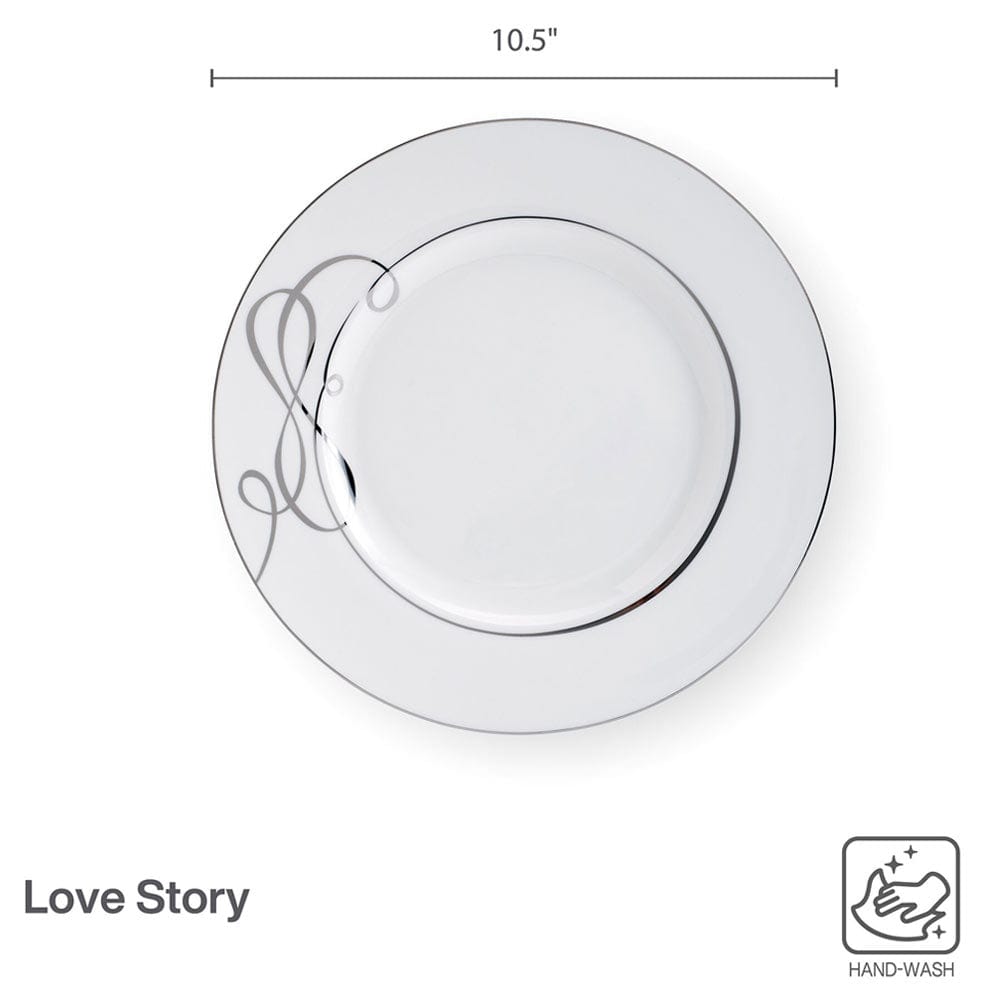 Love Story Set of 4 Dinner Plates - Image 4