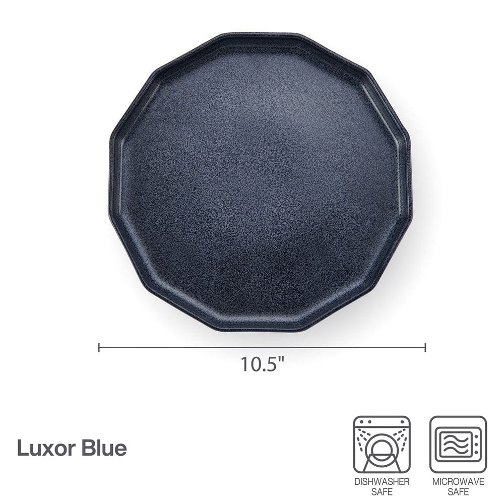 Luxor Blue Set of 4 Dinner Plates - Image 4