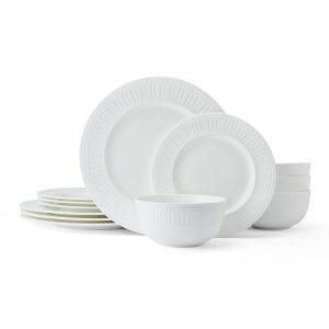 Miles 12 Piece Dinnerware Set. Service for 4