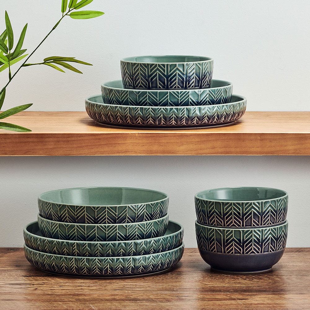 Osborne 9 Piece Dinnerware Bowl Set. Service for 3 - Image 2