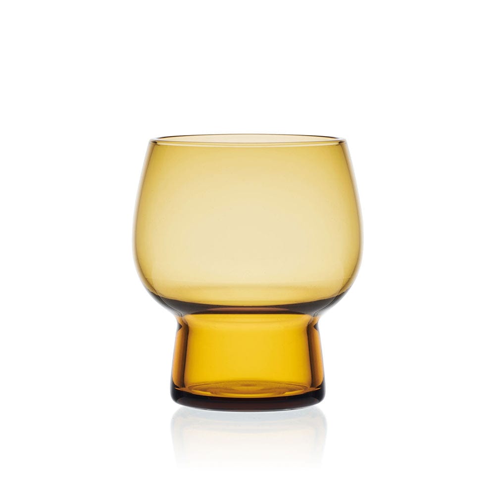 Phoebe Amber Set of 4 Double Old Fashioned Glasses - Image 3