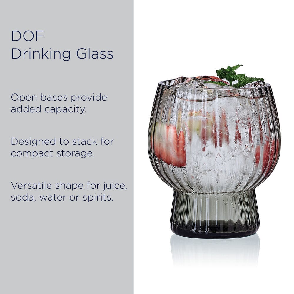 Phoebe Optic Smoke Set of 4 Double Old Fashioned Glasses - Image 5