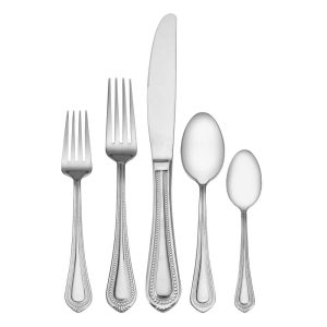 Regent Bead 65 Piece Flatware Set. Service for 12