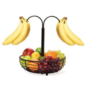 Rope Fruit Basket with Double Banana Hook