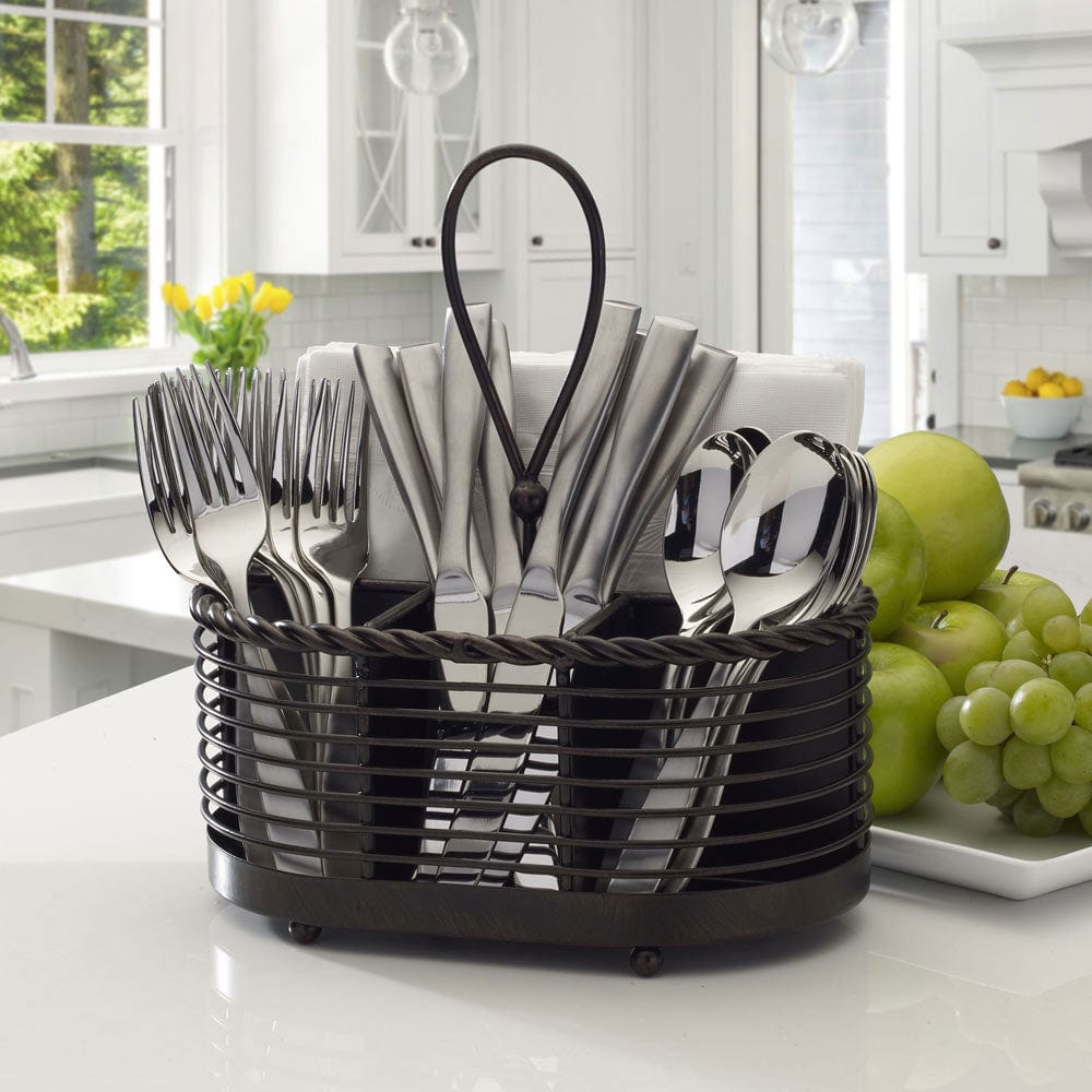 Rope Napkin and Flatware Storage Caddy - Image 2