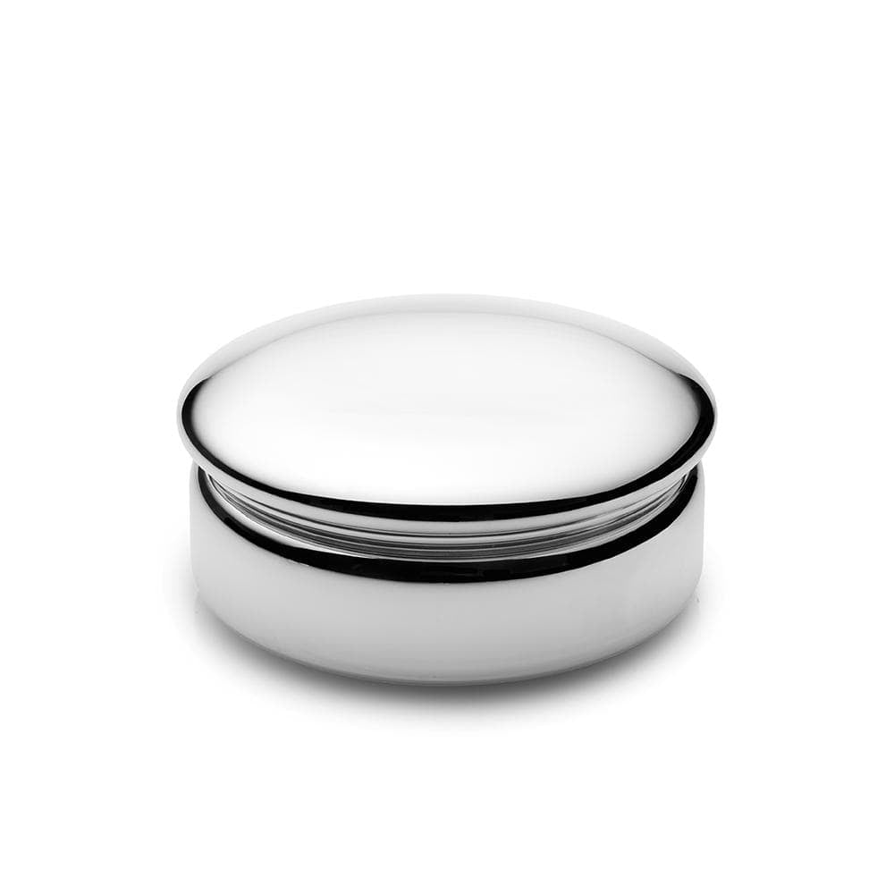 Round Pewter Jewelry Box