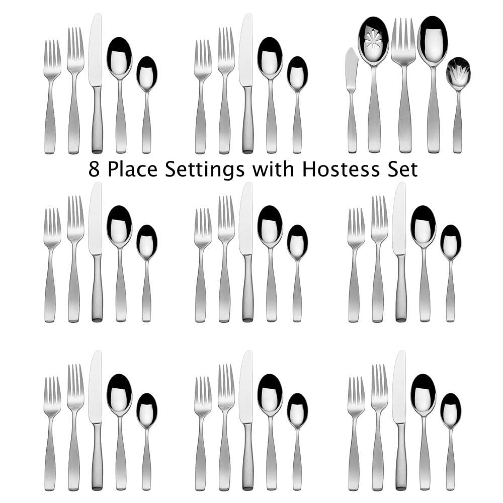 Satin Loft 45 Piece Flatware Set. Service for 8 - Image 4