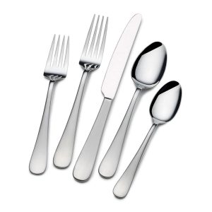 Satin Symmetry 45 Piece Flatware Set. Service for 8
