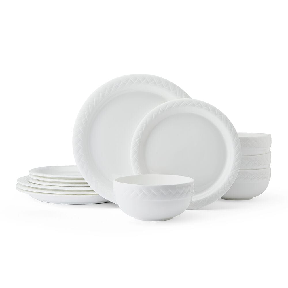 Shay 12 Piece Dinnerware Set. Service For 4