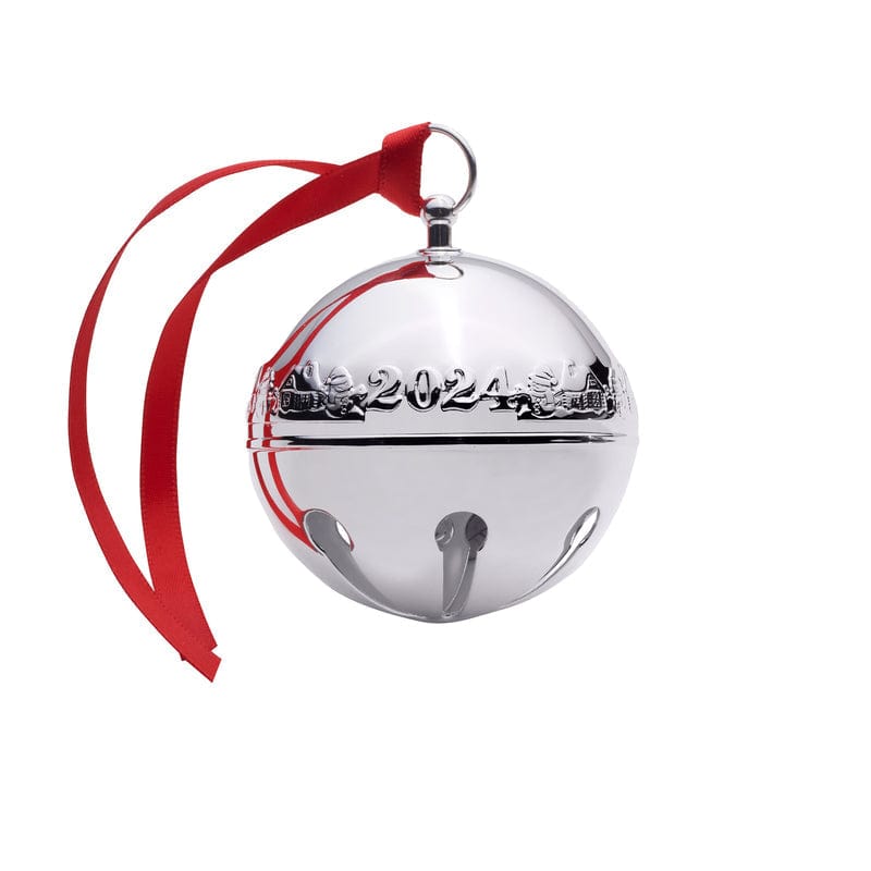 2024 Silver Plate Sleigh Bell Ornament 54th Edition