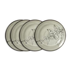 Song Bird Set of 4 Salad Plates