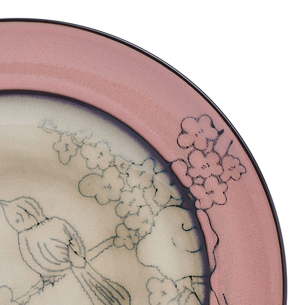 Song Bird Pink 12 Piece Dinnerware Set - Image 3