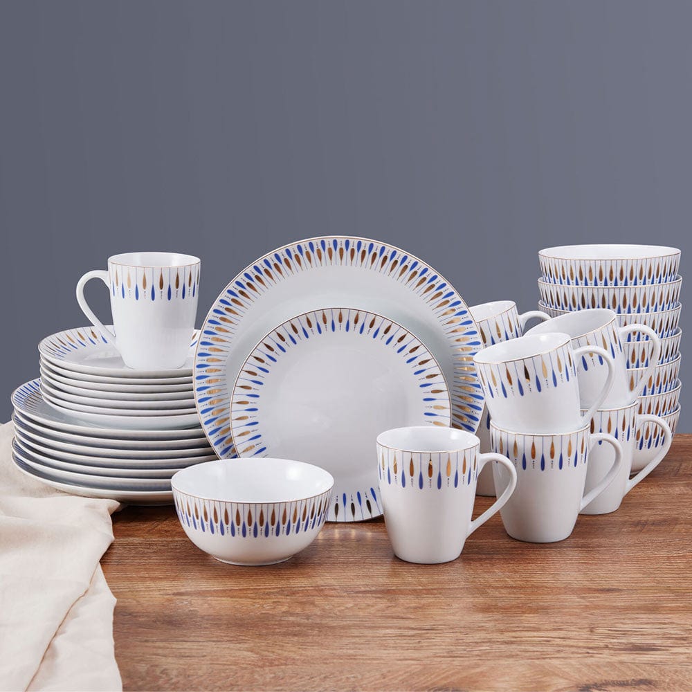 Starburst Blue 32 Piece Dinnerware Set. Service for 8 - Image 3
