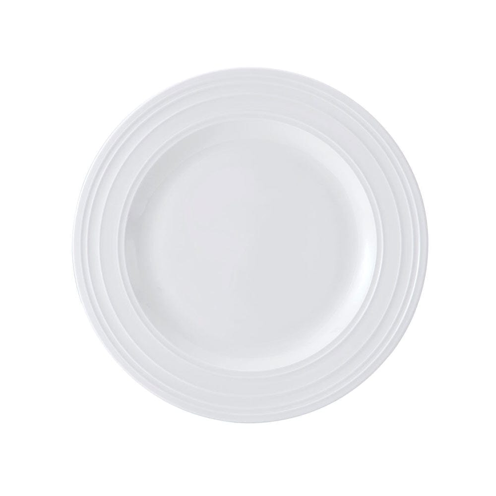 Swirl Bone 12 Piece Dinnerware Set with Pasta Bowls. Service for 4 - Image 7