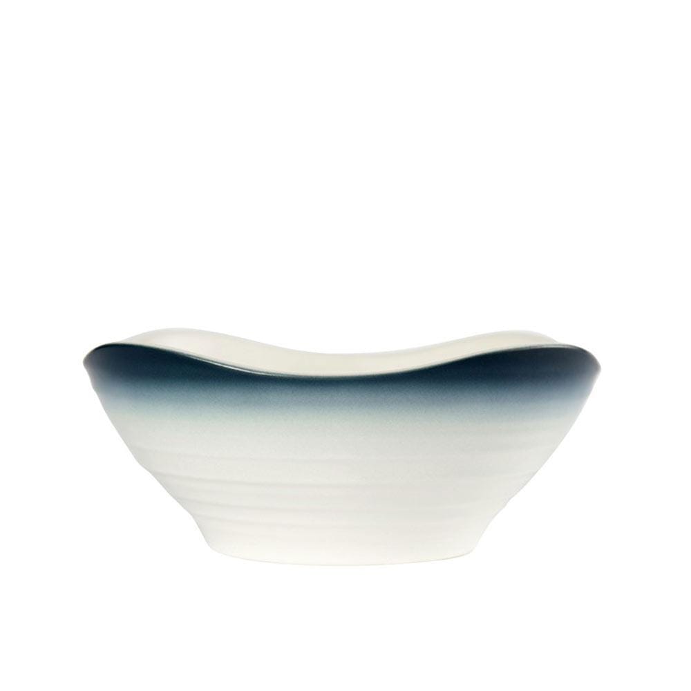 Swirl Ombre Blue Square 16 Piece Dinnerware Set. Service for 4 - Image 6