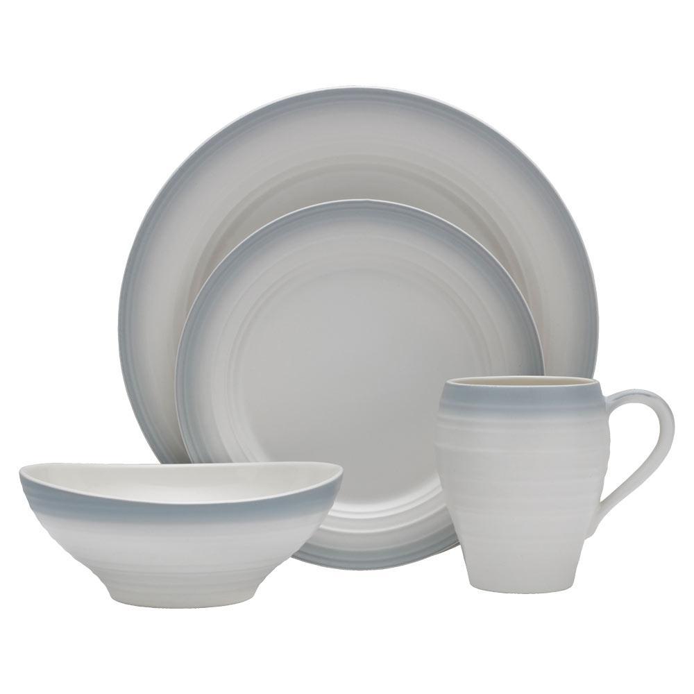 Swirl Ombre Grey 16 Piece Dinnerware Set. Service for 4 - Image 8