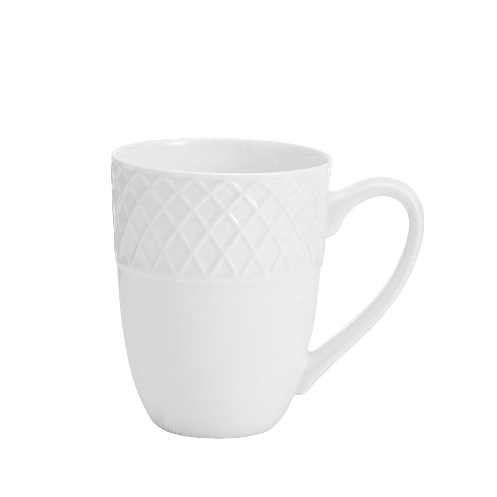 Trellis White Set of 4 Mugs - Image 4
