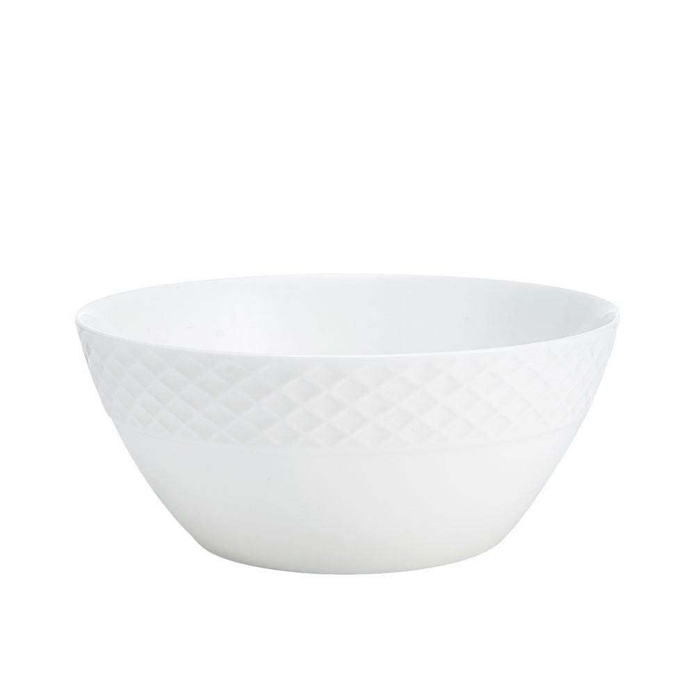 Trellis White Set of 4 Soup Cereal Bowls - Image 2