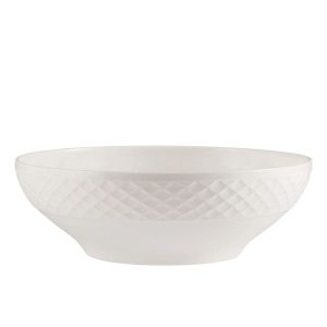 Trellis White Vegetable Serve Bowl