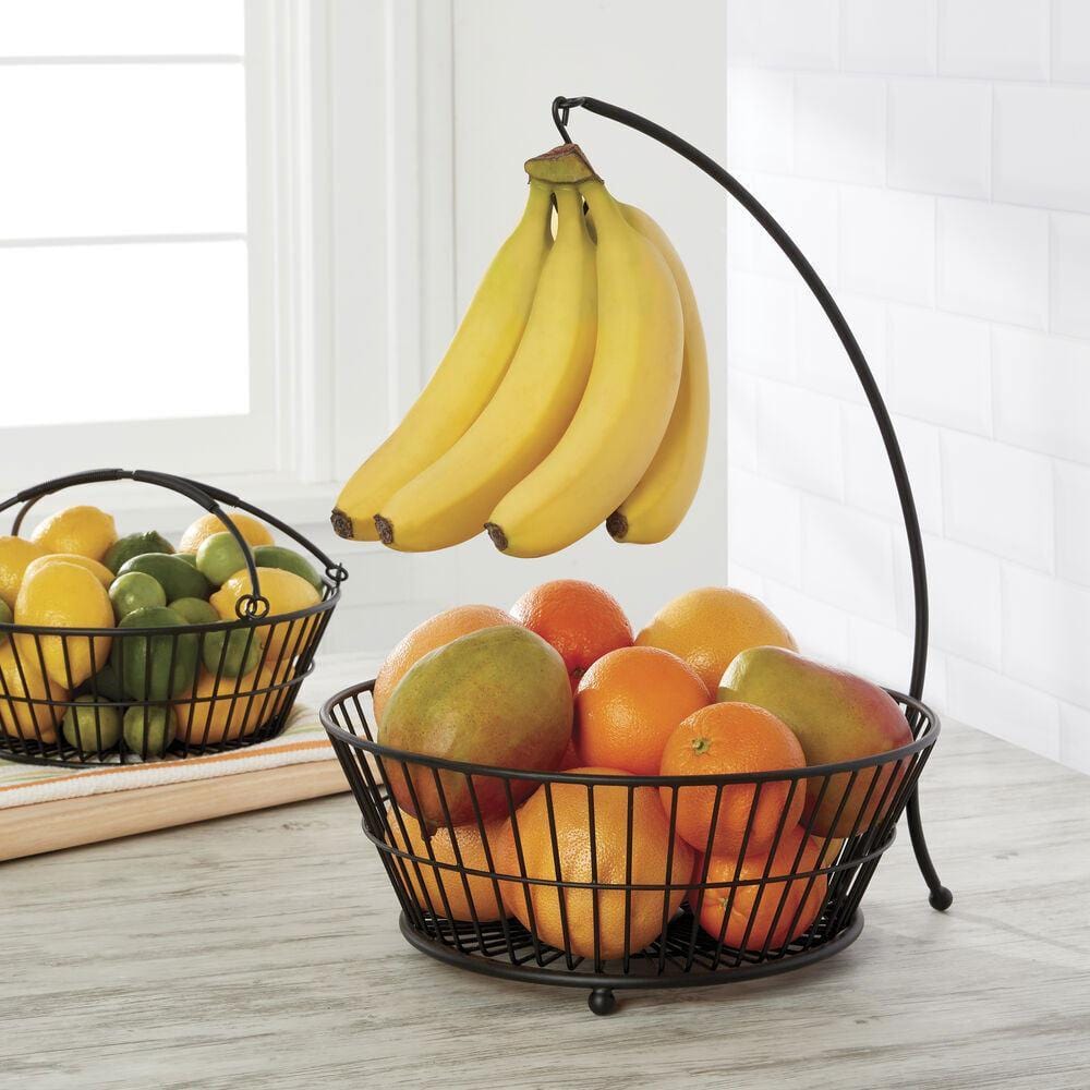 Tully 2 Tier Fruit Storage Basket with Banana Hook - Image 2