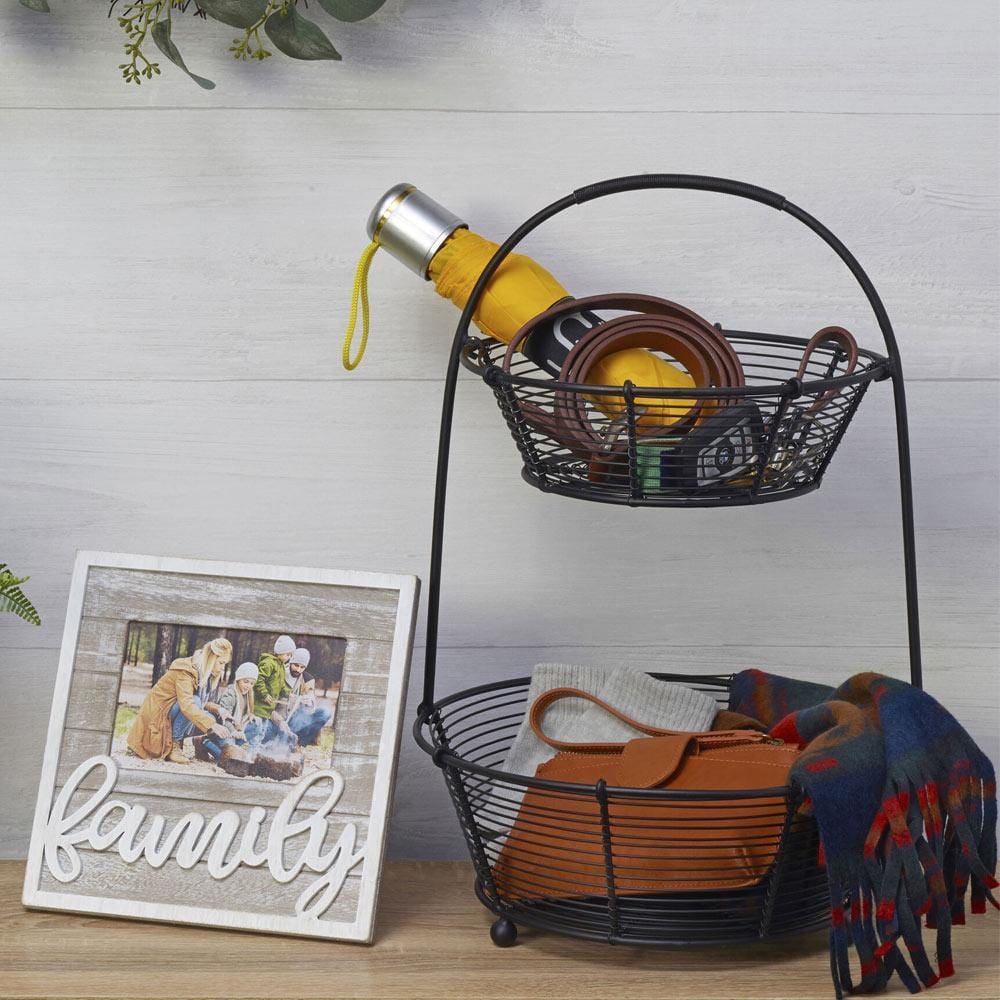 Tulsa 2 Tier Fruit Storage Basket - Image 2