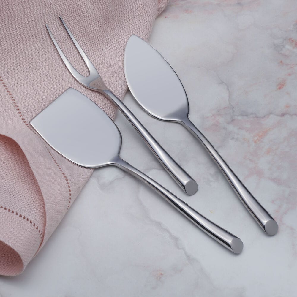 3 Piece Forged Wave Cheese Set - Image 2