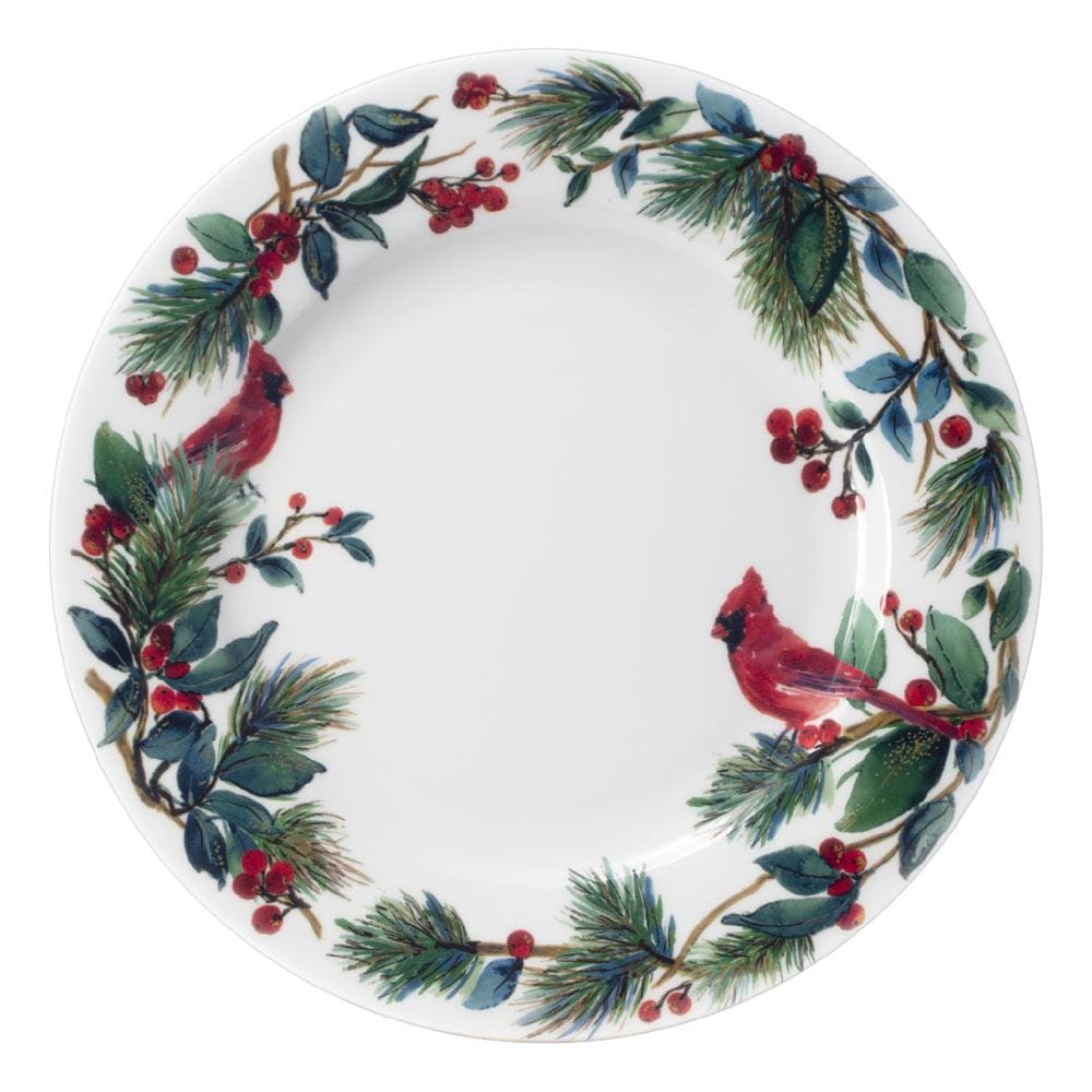 Winter Cardinal Set of 4 Dinner Plates - Image 4